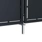 Preview: Gartentor Stahl 350 x 125 cm Anthrazit