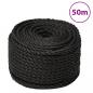 Preview: Arbeitsseil Schwarz 14 mm 50 m Polypropylen