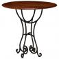 Preview: ARDEBO.de - Esstisch Massivholz mit Honigfarbenem Finish 80x76 cm