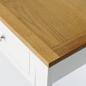 Preview: Konsolentisch 118x35x77 cm Massivholz Eiche