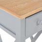 Preview: Beistelltisch Grau 27 x 27 x 65,5 cm Holz