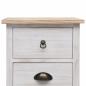 Preview: Beistellschrank 35x25x87 cm Massivholz Paulownia