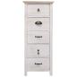 Preview: Beistellschrank 35x25x87 cm Massivholz Paulownia