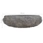 Preview: Waschbecken 40x12 cm Marmor Schwarz