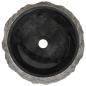 Preview: Waschbecken 40x12 cm Marmor Schwarz