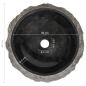 Preview: Waschbecken 40x12 cm Marmor Schwarz