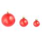 Preview: 100-tlg. Weihnachtskugel-Set 3/4/6 cm Rot