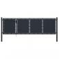 Preview: Gartentor Stahl 350 x 75 cm Anthrazit