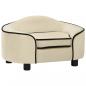 Preview: ARDEBO.de - Hundesofa Creme 67x47x36 cm Plüsch