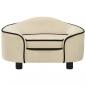 Preview: Hundesofa Creme 67x47x36 cm Plüsch