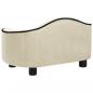 Preview: Hundesofa Creme 67x47x36 cm Plüsch