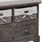 Preview: Sitzbank mit Stauraum Braun 62×33×42 cm Paulownia Holz