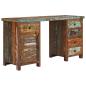 Preview: Schreibtisch Altholz Massiv 140x50x77 cm