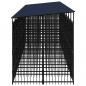 Preview: Outdoor-Hundezwinger mit Dach Stahl 16,59 m²