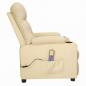 Preview: Massagesessel Creme Stoff