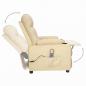 Preview: Massagesessel Creme Stoff