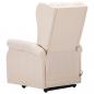 Preview: Massagesessel mit Aufstehhilfe Creme Stoff