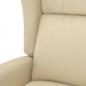 Preview: Massagesessel mit Aufstehhilfe Creme Stoff