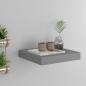 Preview: ARDEBO.de - Schweberegal Grau 23x23,5x3,8 cm MDF