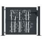 Preview: Gartentor Anthrazit 105x80 cm Stahl Bambus-Design