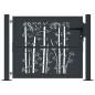 Preview: Gartentor Anthrazit 105x80 cm Stahl Bambus-Design