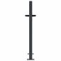 Preview: Gartentor Anthrazit 105x80 cm Stahl Bambus-Design