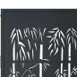 Preview: Gartentor Anthrazit 105x80 cm Stahl Bambus-Design