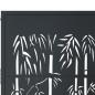 Preview: Gartentor Anthrazit 105x80 cm Stahl Bambus-Design