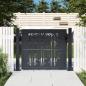 Preview: Gartentor Anthrazit 105x80 cm Stahl Bambus-Design