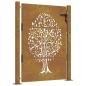 Preview: Gartentor 105x130 cm Cortenstahl Baum-Design