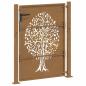 Preview: Gartentor 105x130 cm Cortenstahl Baum-Design
