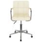 Preview: Esszimmerstuhl Drehbar Creme Stoff