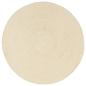 Preview: Tischsets 6 Stk. Natur 38 cm Rund Baumwolle