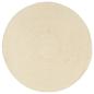Preview: Tischsets 6 Stk. Natur 38 cm Rund Baumwolle
