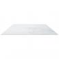 Preview: Tischplatte Weiß 120x65 cm 8 mm Hartglas in Marmoroptik