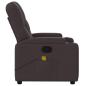 Preview: Massagesessel Dunkelbraun Stoff