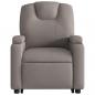 Preview: Relaxsessel mit Aufstehhilfe Taupe Stoff