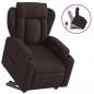 Preview: Relaxsessel mit Aufstehhilfe Dunkelbraun Stoff