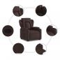 Preview: Relaxsessel mit Aufstehhilfe Dunkelbraun Stoff