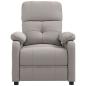 Preview: ARDEBO.de - Relaxsessel Taupe Stoff