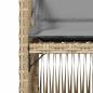 Preview: Gartenstühle mit Kissen 4 Stk. Beigemischung Poly Rattan