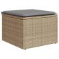 Preview: 7-tlg. Garten-Sofagarnitur mit Kissen Hellgrau Poly Rattan