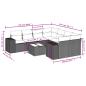 Preview: 9-tlg. Garten-Sofagarnitur mit Kissen Hellgrau Poly Rattan