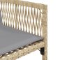 Preview: 7-tlg. Garten-Essgruppe mit Kissen Beigemischung Poly Rattan