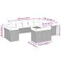 Preview: 12-tlg. Garten-Sofagarnitur mit Kissen Hellgrau Poly Rattan