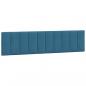Preview: Bettgestell mit LED-Leuchten Blau 200x200 cm Samt