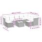 Preview: 10-tlg. Garten-Sofagarnitur mit Kissen Hellgrau Poly Rattan