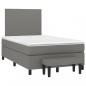 Preview: Boxspringbett mit Matratze Dunkelbraun 120x190 cm Stoff