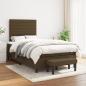 Preview: Boxspringbett mit Matratze Dunkelbraun 120x190 cm Stoff