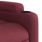 Preview: Relaxsessel mit Aufstehhilfe Elektrisch Weinrot Stoff